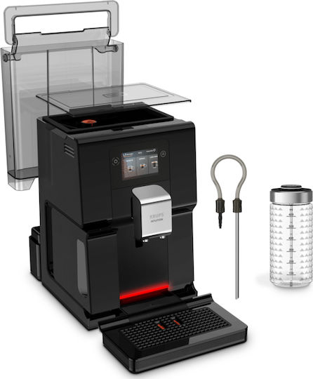 Krups Intuition Preference Αυτόματη Μηχανή Espresso 1450W Πίεσης 15bar για Cappuccino με Μύλο Άλεσης Μαύρη - Image 3