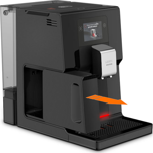 Krups Intuition Preference Αυτόματη Μηχανή Espresso 1450W Πίεσης 15bar για Cappuccino με Μύλο Άλεσης Μαύρη - Image 6