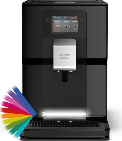 Krups Intuition Preference Αυτόματη Μηχανή Espresso 1450W Πίεσης 15bar για Cappuccino με Μύλο Άλεσης Μαύρη - Image 13