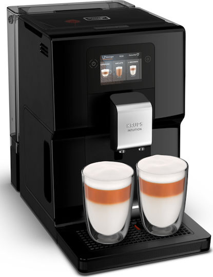 Krups Intuition Preference Αυτόματη Μηχανή Espresso 1450W Πίεσης 15bar για Cappuccino με Μύλο Άλεσης Μαύρη - Image 17