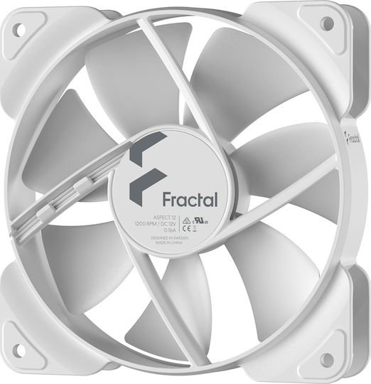 Fractal Design Aspect 12 Case Fan 120mm με Σύνδεση 3-Pin Λευκό - Image 2