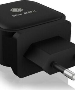 Icy Box Φορτιστής Χωρίς Καλώδιο με Θύρα USB-A και 2 Θύρες USB-C 65W Power Delivery Μαύρος (IB-PS103-PD)