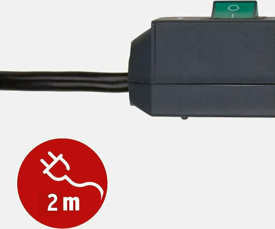 Brennenstuhl Πολύπριζο Aσφαλείας 6 Θέσεων με Διακόπτη και Καλώδιο 2m 1159540366 - Image 2