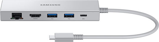 Samsung USB-C Docking Station με HDMI 4K PD Ethernet Ασημί (EE-P5400USEGEU) - Image 3