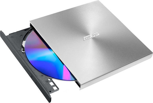 Asus ZenDrive U8M Εξωτερικός Οδηγός Εγγραφής/Ανάγνωσης CD/DVD για Desktop / Laptop Ασημί - Image 3