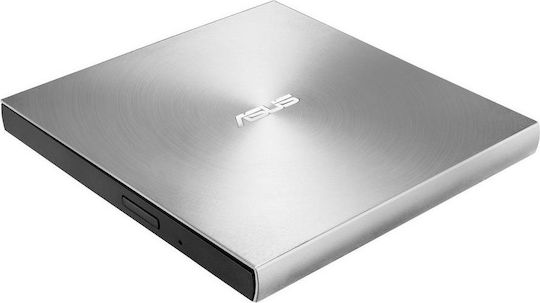 Asus ZenDrive U8M Εξωτερικός Οδηγός Εγγραφής/Ανάγνωσης CD/DVD για Desktop / Laptop Ασημί - Image 2