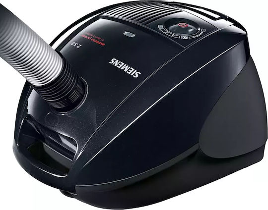 Siemens VSZ3XTRM11 Ηλεκτρική Σκούπα 850W με Σακούλα 4lt Μαύρη - Image 3