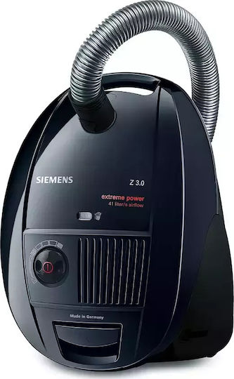 Siemens VSZ3XTRM11 Ηλεκτρική Σκούπα 850W με Σακούλα 4lt Μαύρη - Image 4