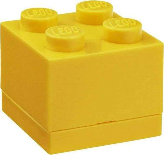 Room Copenhagen Lego Mini Box 4 Πλαστικό Παιδικό Δοχείο Φαγητού Κίτρινο 4.6 x 4.6 x 4.3εκ. 40111732 - Image 2