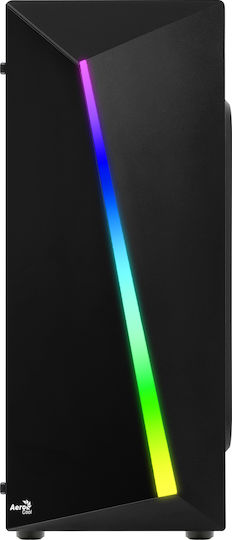 Aerocool Shard Gaming Midi Tower Κουτί Υπολογιστή με Πλαϊνό Παράθυρο Μαύρο - Image 3