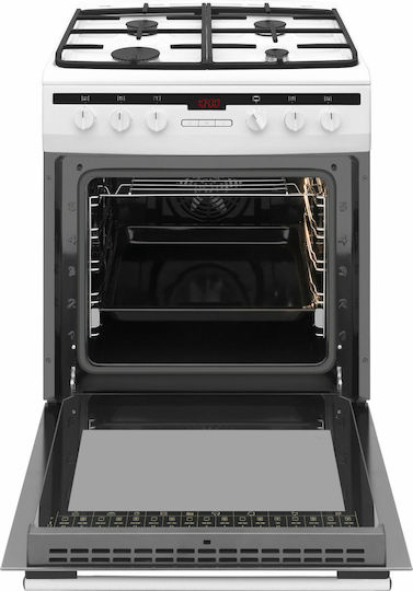 Amica 617GEH3.33HZpTaDpA(W) Κουζίνα 65lt με Εστίες Υγραερίου Π60εκ. Λευκή - Image 3