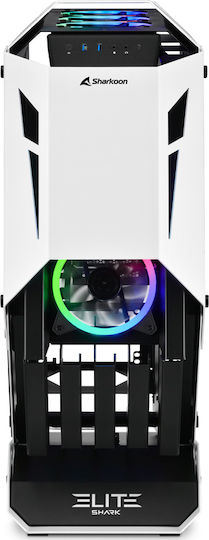 Sharkoon Elite Shark CA700 Gaming Midi Tower Κουτί Υπολογιστή με Πλαϊνό Παράθυρο Μαύρο - Image 2