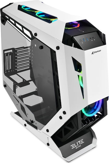 Sharkoon Elite Shark CA700 Gaming Midi Tower Κουτί Υπολογιστή με Πλαϊνό Παράθυρο Μαύρο - Image 4
