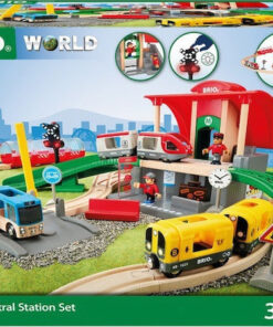 Brio Toys Central Station Σετ με Τρενάκι από Ξύλο για 3+ Ετών 33989