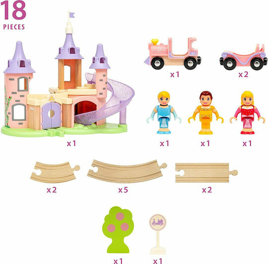 Brio Toys Disney Princess Castle Σετ με Τρενάκι από Ξύλο για 3+ Ετών 33312 - Image 2