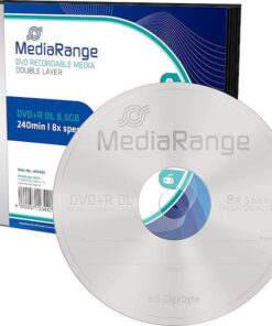 Alternative view of MediaRange Εγγράψιμα DVD+R 8x Dual Layer 8.5GB 5τμχ MR465