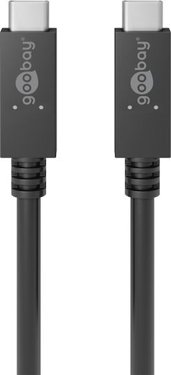 Goobay USB 3.2 Cable USB-C male - USB-C 100W Μαύρο 1m (49254)