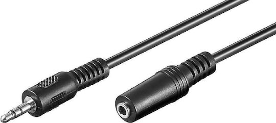 Goobay Καλώδιο 3.5mm male - 3.5mm female Μαύρο 5m (50090) - Image 2