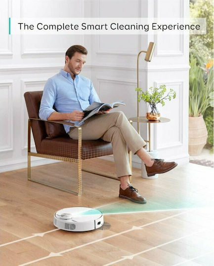 Eufy RoboVac L70 Hybrid Σκούπα Ρομπότ για Σκούπισμα & Σφουγγάρισμα με Χαρτογράφηση και Wi-Fi Λευκή - Image 5