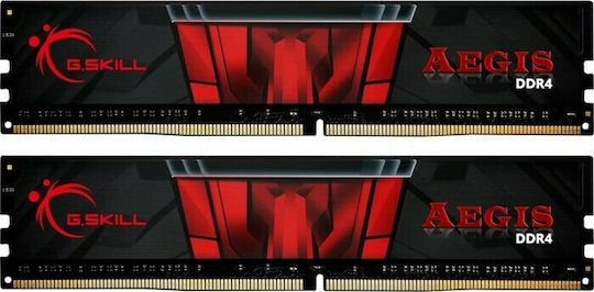 G.Skill Aegis DDR4 32GB RAM με 2x16GB Modules και Ταχύτητα 2400 για Desktop F4-2400C17D-32GIS - Image 2