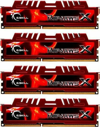 G.Skill RipjawsX DDR3 32GB RAM με 4x8GB Modules και Ταχύτητα 1333 για Desktop F3-10666CL9Q-32GBXL - Image 6