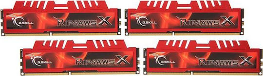 G.Skill RipjawsX DDR3 32GB RAM με 4x8GB Modules και Ταχύτητα 1333 για Desktop F3-10666CL9Q-32GBXL - Image 3