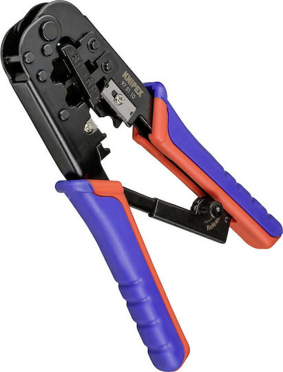 Knipex Πρέσα Ακροδεκτών Δικτύου RJ12, RJ11, RJ45 με Απογυμνωτή & Μηχανισμό Καστάνιας (Μήκος 190mm) 97 51 10 SB - Image 2