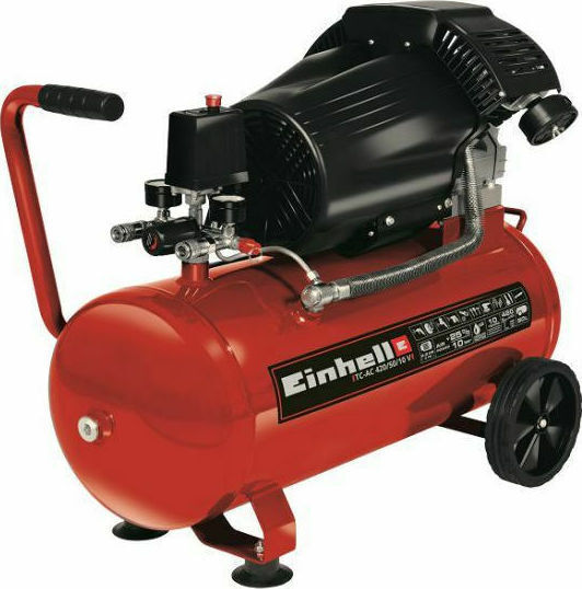Einhell TC-AC 420/50/10 V Μονοφασικό Κομπρεσέρ Αέρος 97dB με Ισχύ 3hp και Αεροφυλάκιο 50lt