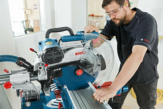 Bosch GCM 12 SDE Professional Φαλτσοπρίονο Ρεύματος Συρόμενο με Ισχύ 1800W, Δίσκο Κοπής Διαμέτρου 305mm & Ταχύτητα Κοπής 4000rpm - Image 3