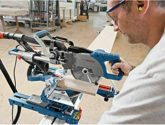 Bosch GCM 8 SJL Professional Φαλτσοπρίονο Ρεύματος Συρόμενο με Ισχύ 1600W, Οδηγό Laser, Δίσκο Κοπής Διαμέτρου 216mm & Ταχύτητα Κοπής 5500rpm - Image 5