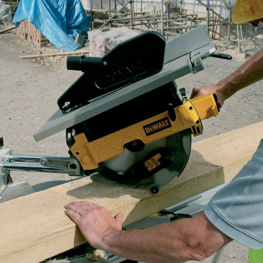 Dewalt D27112 Φαλτσοπρίονο Ρεύματος Δύο Εργασιών Συρόμενο με Ισχύ 1600W, Δίσκο Κοπής Διαμέτρου 305mm & Ταχύτητα Κοπής 3650rpm - Image 2