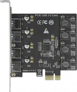 Alternative view of DeLock Κάρτα PCIe σε 4 θύρες USB 3.2 (90509)