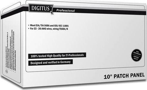 Digitus Patch Panel Shielded για Rack 1U 8 Θυρών cat6 Μαύρο DN-91608S - Image 3