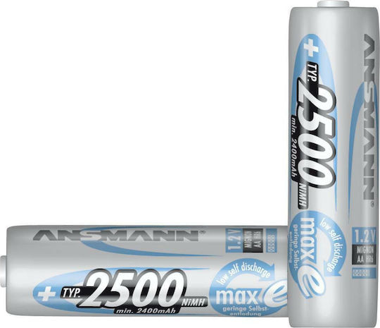 Ansmann Επαναφορτιζόμενες Μπαταρίες AA Ni-MH 2500mAh 1.2V 4τμχ - Image 2