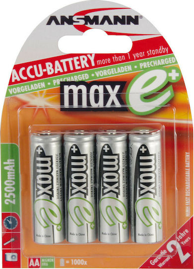 Ansmann Επαναφορτιζόμενες Μπαταρίες AA Ni-MH 2500mAh 1.2V 2τμχ - Image 2