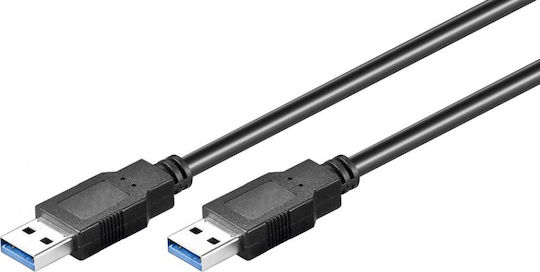 Goobay USB 3.0 Cable USB-A male - USB-A male Μαύρο 1.8m (93928) - Image 2