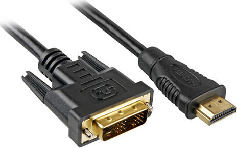 Sharkoon Cable DVI-D male - HDMI male 3m (Bulk) - Image 2