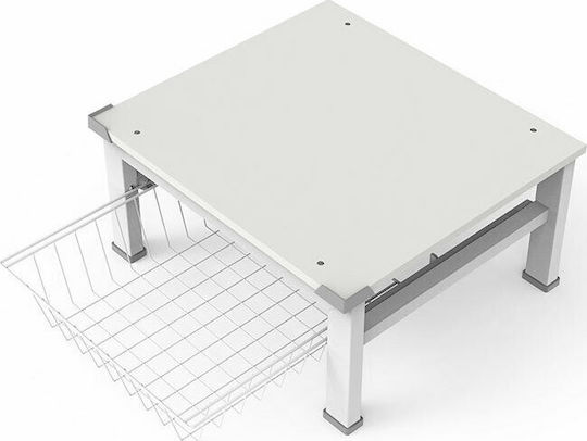 Meliconi Base Space Basket 070-0593 Βάση Πλυντηρίου/Στεγνωτηρίου από Πλαστικό με Συρτάρι 60x60εκ. - Image 3