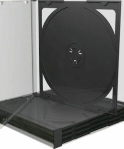 Alternative view of MediaRange CD Box για 2 Δίσκους με Διάφανη Πρόσοψη σε Μαύρο Χρώμα BOX31-2 5τμχ