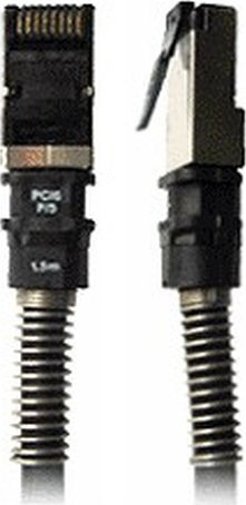 Patchsee S/FTP Cat.6a Καλώδιο Δικτύου Ethernet 2.4m Μαύρο 1τμχ PCI6-F/8