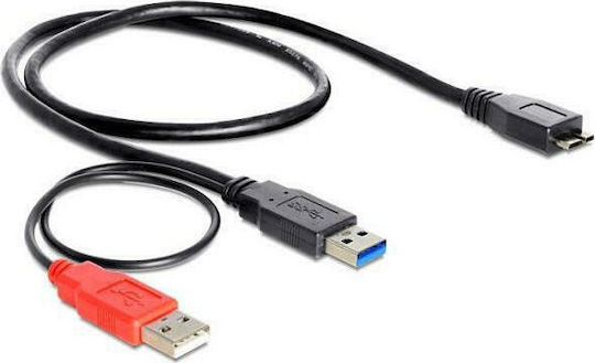 DeLock Regular USB 3.0 to micro USB Cable Μαύρο 0.2m (82909) - Image 2