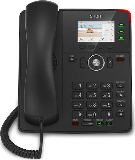 Snom D717 Ενσύρματο Τηλέφωνο IP 6 γραμμών Μαύρο - Image 2