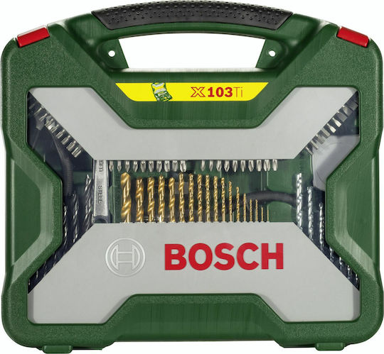 Bosch X-Line Σετ 103 Τρυπάνια Τιτανίου για Μέταλλο και Ξύλο 2607019331 - Image 2