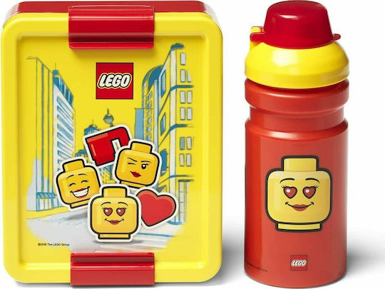 LEGO Iconic Girl Πλαστικό Παιδικό Σετ Φαγητού Κόκκινο 17 x 13.5εκ. 40581725