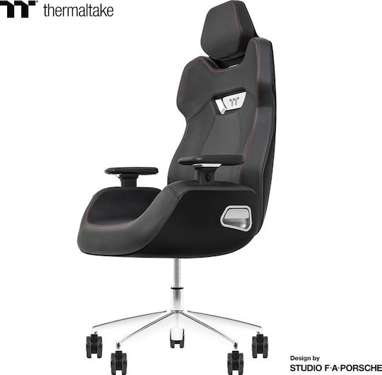 Thermaltake Argent E700 Δερμάτινη Καρέκλα Gaming με Ρυθμιζόμενα Μπράτσα Μαύρη - Image 2