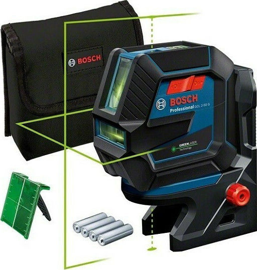Bosch Αυτορυθμιζόμενο Γραμμικό Αλφάδι Laser Κόκκινης Δέσμης 12V με Εύρος Εργασίας 20m - Image 4