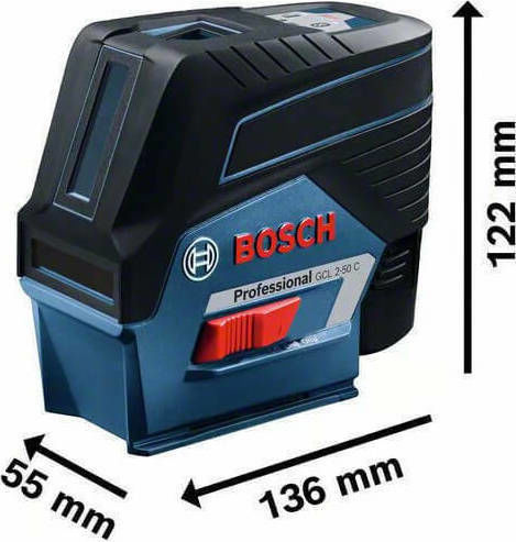 Bosch Αυτορυθμιζόμενο Γραμμικό Αλφάδι Laser Κόκκινης Δέσμης 12V με Εύρος Εργασίας 20m - Image 3