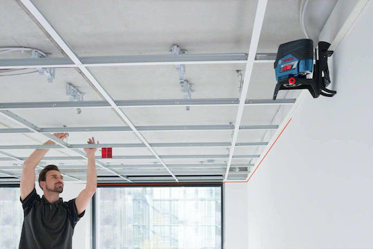 Bosch Αυτορυθμιζόμενο Γραμμικό Αλφάδι Laser Κόκκινης Δέσμης 12V με Εύρος Εργασίας 20m - Image 6