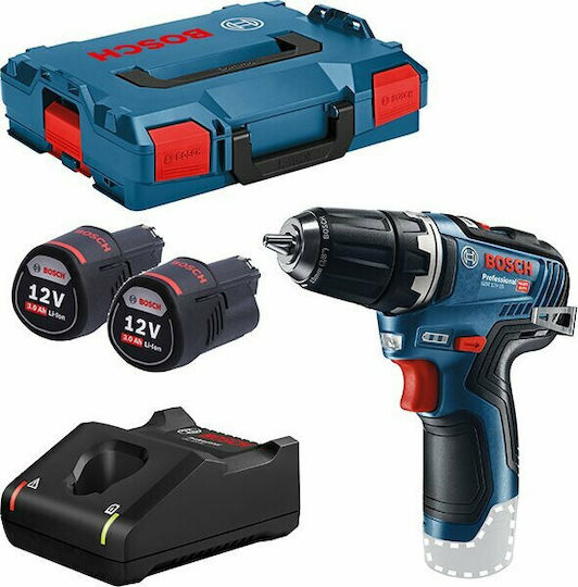 Bosch GSR 12V-35 Δραπανοκατσάβιδο Μπαταρίας Brushless 12V 2x3Ah 06019H8002 - Image 2