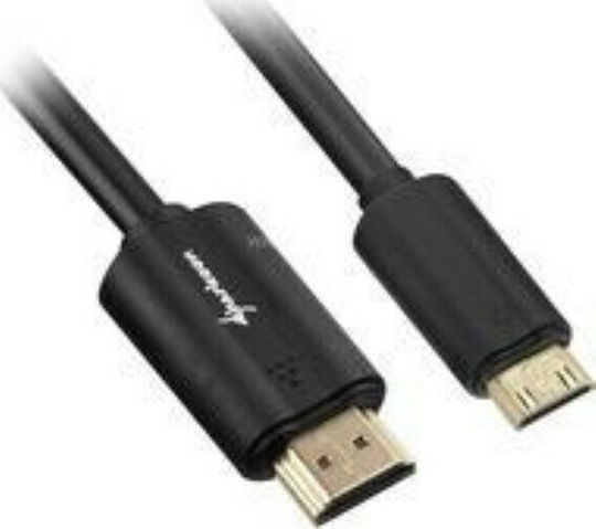 Sharkoon HDMI 2.0 Cable HDMI male - mini HDMI male 1m Μαύρο - Image 2